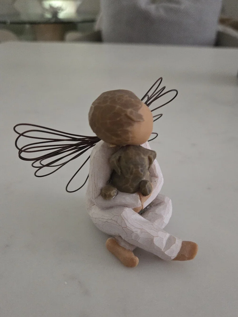 Willow Tree Angel of Comfort Figurine Susan Lordi Boy & Dog - Picture 3 of 10